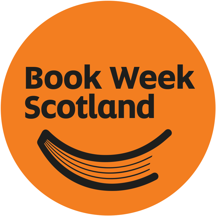 Book Week Scotland logo in orange
