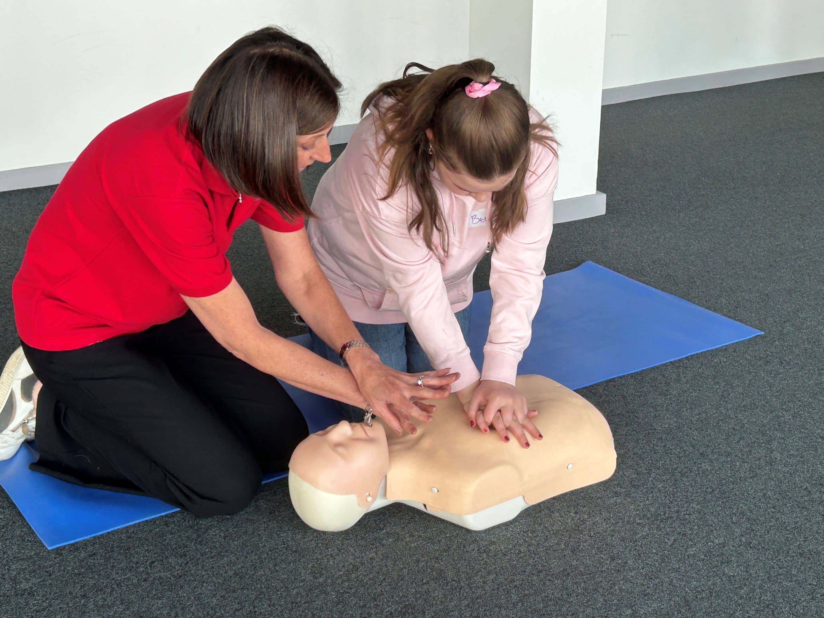 Outside Youth in front of hut