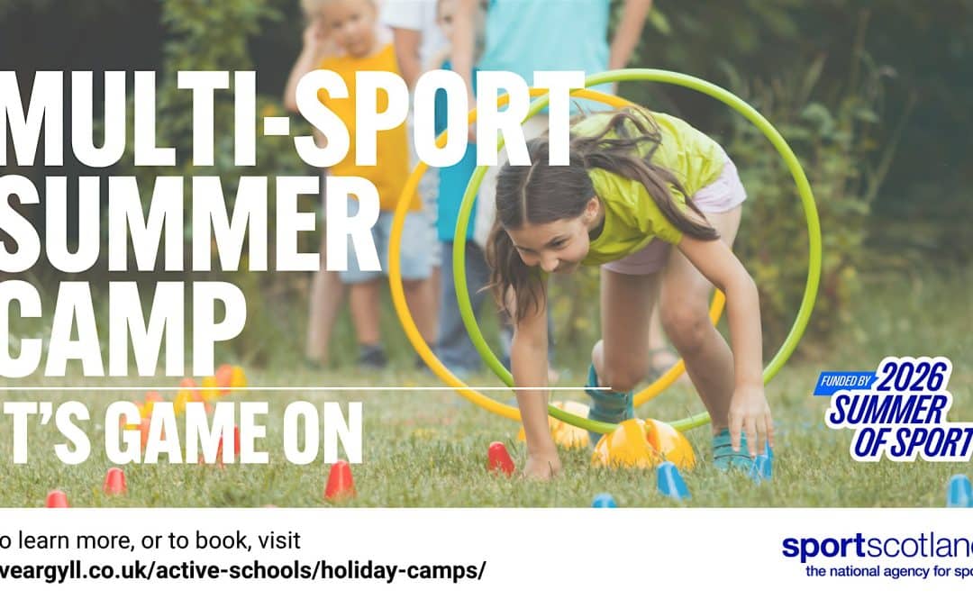 Oban Multi-Sport Camp (P1-P7) – 6th-10th July 2026 – Summer of Sport
